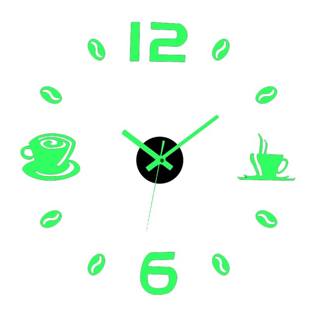 jifeng Frameless DIY Wall Clock Decor Stickers Silent 3D Mirror Surface Sticker Easy to