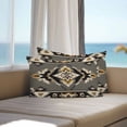 thumbnail image 3 of Lumbar Pillow Covers 20x12 Inch Set of 2, Grey Orange Black Waterproof Outdoor Pillow Covers, Geometric Boho Ethnic Southwestern Decorative Cushion Pillowcases for Couch, Sofa, Bed, Garden, Patio, 3 of 9