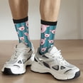 thumbnail image 6 of Gukieu Funny Pig Faces Print Contrast Color Mid-calf Socks, Sweat-wicking Athletic Socks, Unisex Clothing Accessories, 6 of 6