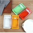 thumbnail image 6 of Bakeware Set,Butter Container Butter Dish Box Container Cheese Sealing Storage Tray With Clear Lid Kitchen Dinnerware For Home Cutting Food Butter Boxes Butter, 6 of 8