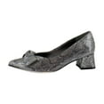 thumbnail image 2 of Naturalizer Mavis Women's Heels Silver Metallic Snake Size 7.5 W, 2 of 8