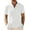 White, variant on COOFANDY Men Summer Henley Shirts Button Vacation T-Shirt Collarless Casual Shirt