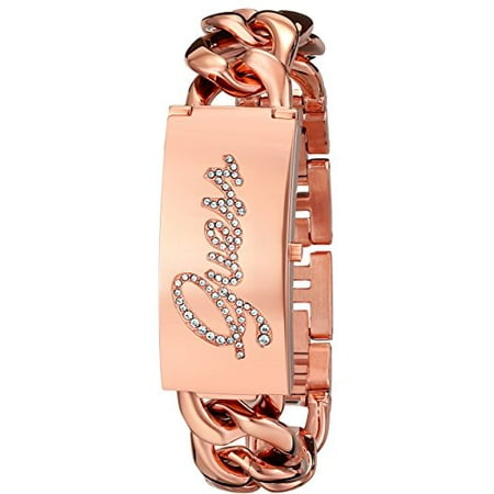 Guess Women S U0321l3 Rose Gold Tone Id Bracelet Watch With Guess Women S U0321l3 Rose Gold Tone Id Bracelet Watch With Self Adjule