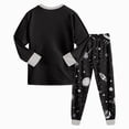 thumbnail image 6 of CAUYDY 5-6T 7-8Y 9-10Y Kid Sleepwear Boy Photoshoot Outfits Long Sleeved Shirt and Pants 2Pcs Cute Set Boys Fall Winter Pajamas Sizes 8-9 Years,Light Gray, 6 of 8