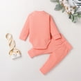 thumbnail image 4 of NIEWTR Toddler Baby Boy Fall Outfit Contrast Color Sweatshirt Tops with Elastic Waist Pants Cute Winter Clothes for 0 6 12 18 24 M 1t 2t 3t 4t 5t 6t(6-12 Months), 4 of 9