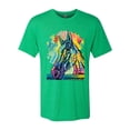 thumbnail image 2 of Colorful Horse Head Animal Lover Mens Premium Tri Blend T-Shirt, Envy, Small, 2 of 3