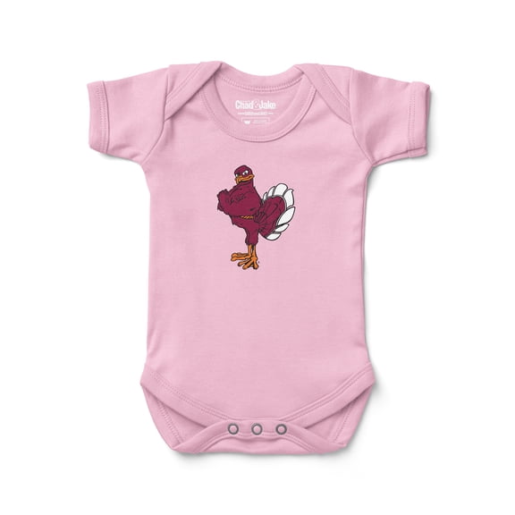Infant Chad & Jake Pink Virginia Tech Hokies Mascot Bodysuit