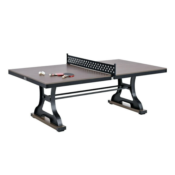 7 ft Coventry Indoor Table Tennis Table, 2-in-1 Dining Table with Metal Net, Paddles, and Balls Included, by Barrington Billiards