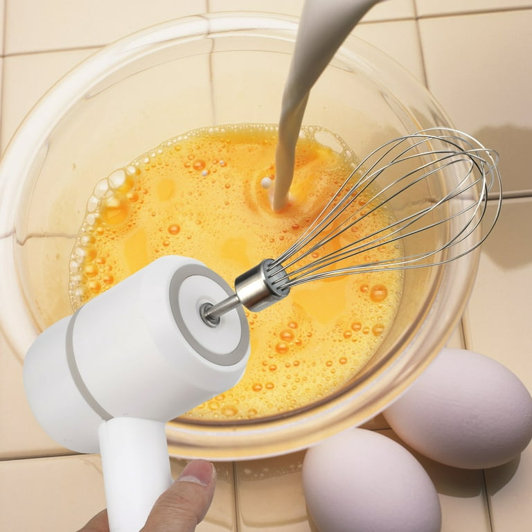 Skinada Cordless Electric Egg Beater, Wireless Hand Mixer, USB Rechargeable  Handheld Electric Mixer with 3 Gear Adjustments Kitchen Tool, for Gifts