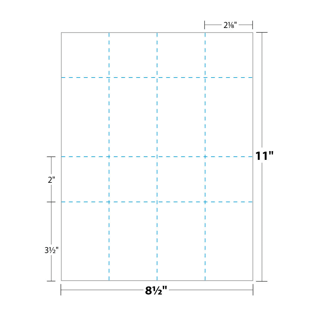 Blanks/USA 2 1/8" x 5 1/2" Digital Index Cover Event Ticket White 125/Pack (LTN810X9WH)