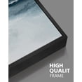 thumbnail image 3 of SHENIFY Large 24x36in3pcs Black Framed Blue and Grey Abstract Wall Art Modern Minimalist Painting Decor Graffiti Artwork, 3 of 6