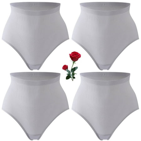 

4PCS Graphene Honeycomb Body Shaping Briefs Women High Waisted Underwear Tummy Control Panties Graphene Honeycomb Vaginal Tightening Body Shaping Briefs Shapewear