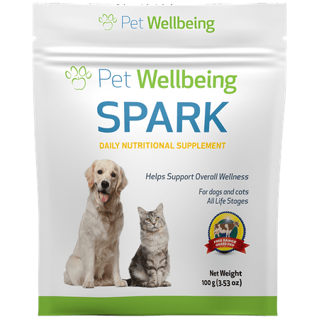 UPC: 0661822001301 | Pet Wellbeing Natural Daily Nutritional Supplement for Cats and Dogs – SPARK 100g (3.53oz)
