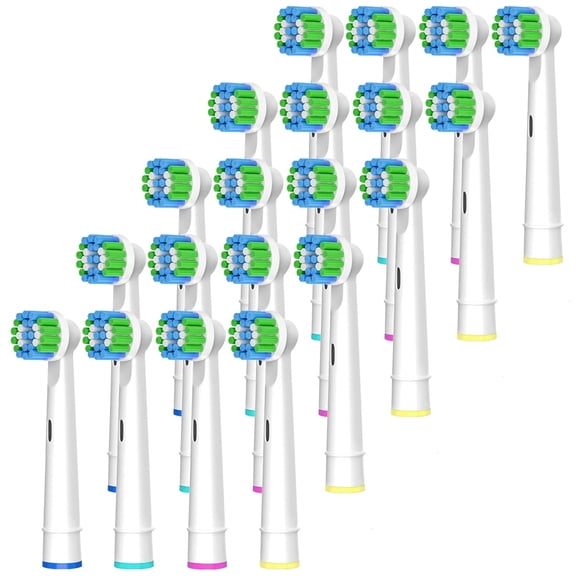 20 Pack Professional Replacement Toothbrush Heads for Braun Oral B Electric Toothbrush, Precision Clean Brush Heads