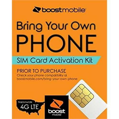 boost mobile - bring your own phone - 3-in-1 sim card activation (Best Payg Sim Deals)
