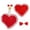 4#Red, variant on Stijggn Valentines Porch Goose Outfit Pink Heart Goose Outfit Lawn Porch Goose Clothes Fits 23" Cement Plastic Goose Statue Outdoor Lawn Yard Patio Decor