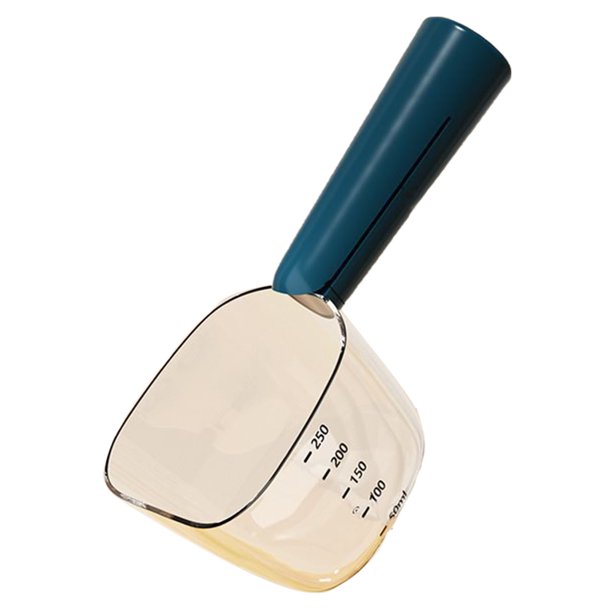 Sellador de comida para gatos, recipiente con marca de medición de comida para mascotas con cierre hermético y asa con clip, dispensador hermético de comida seca para gatos/perros ([verde menta...