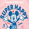 thumbnail image 3 of Disney - Mickey & Friends - Mood of the Day - Super Happy - Toddler And Youth Girls Raglan Graphic T-Shirt, 3 of 4
