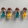 thumbnail image 4 of Dibujos Animados Niños Niñas Muñecas 4 Uds. De muñecos de dibujos animados para niños y niñas, juguete de plástico para personas lindas para juguetes de aviones eléctricos, 4 of 8