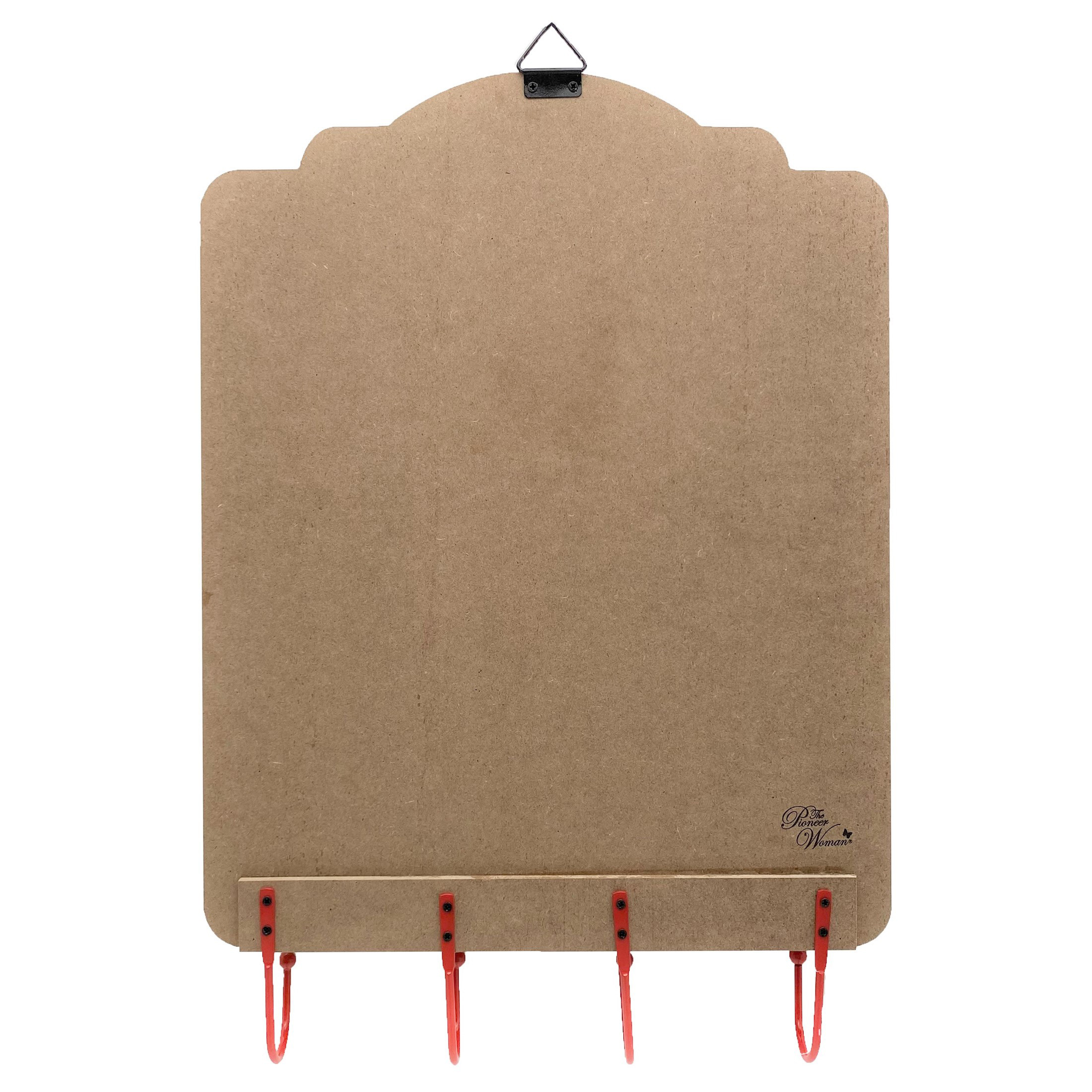 The Pioneer Woman Spring Painted MDF for Good Measure Decorative Sign with Hooks, Brown, 11.375" x 16.5"