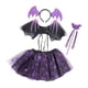 thumbnail image 2 of Conjunto de disfraz de Halloween, traje, diadema, tocado para niñas, falda de tutú y Violeta, 2 of 9