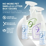 Zero Odor Cat Odor Eliminator Spray Kit with Litter Box Deodorizer Smell Remover