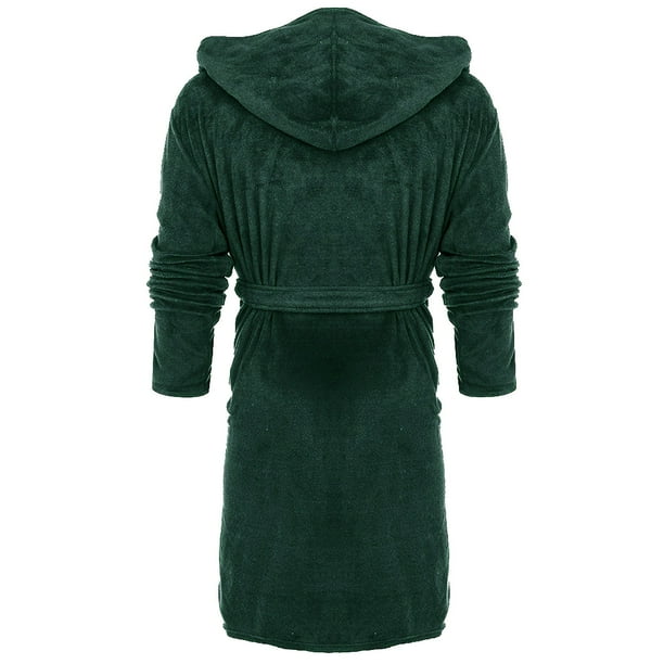 Rigardu Women Hooded Fleece Bathrobe Lightweight Soft Plush Long Flannel Sleepwear Fleece Hooded Bathrobe Plush Long Warm Robe Green + XL - Walmart Business Supplies Rigardu Women Hooded Fleece Bathrobe Lightweight Soft Plush Long Flannel Sleepwear Fleece Hooded Bathrobe Plush Long Warm Robe Green + XL - Walmart Business Supplies