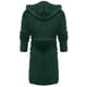 thumbnail image 4 of Batas Prolriy para mujer, bata de baño con capucha, ligera, suave, de felpa, larga, de franela, para dormir, bata de baño con capucha, bata larga y cálida de felpa, bata de mujer, verde, L, 4 of 4
