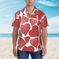 thumbnail image 4 of Disketp Hawaiian Shirts For Men,Hearts Print Mens Casual Short Sleeve Button Down Shirts Beach Shirt, 4 of 8