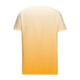 thumbnail image 5 of Casual Women's Striped Short Sleeve Button-Up Top, Spring Summer Tee Style Shirt, 5 of 6