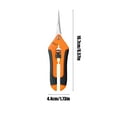thumbnail image 3 of Garden Pruning Scissors | Stainless Steel Fruit Tree Shears | Safe Lock | Ergonomic Non-Slip Handle | Spring-Loaded | 1 Piece | 16.7x4.4x1.5cm | Green Orange, 3 of 6