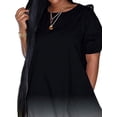 thumbnail image 4 of Gvmfive Womens Summer Casual Short Sleeve Gradient Loose Dress Plus Size, 4 of 5