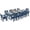 Blue, variant on ATKELITION 12-Piece All-Weather HDPE Patio Dining Set for 10 with Umbrella Hole