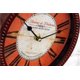 thumbnail image 3 of Reloj de pared rojo de 12 pulgadas Diseño retro europeo Reloj de pared antiguo de forma ovalada Reloj de pared artesanal retro Adecuado para áreas públicas en la sala de estar Cocina Espacio de ofici JAMW Sencillez, 3 of 5