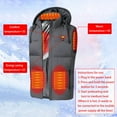 thumbnail image 2 of Fesfesfes Outdoor Warm Heating Vest Men and Women Heated Undershirt For Riding Skiing Fishing Charging Via Heated Hooded Vest Coat, 2 of 8