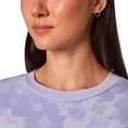 thumbnail image 5 of Mondetta Women's Floral Print Eco Soft Lightweight Casual Active Sweatshirt Top-Purple / S, 5 of 5