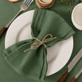 thumbnail image 2 of Socomi Linen Napkins Olive Green Easter Spring Cloth Napkins Bulk Washable Cotton Set of 6 17"x17" for Wedding Party Bridal Baby Shower Birthday Table Decorations, 2 of 6