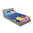 thumbnail image 2 of Ambesonne Ocean Fitted Sheet & Pillow Sham Set, Deep Sealife Fish Moss, Twin, Multicolor, 2 of 2