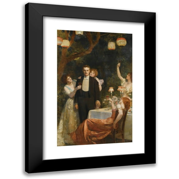 John Collier 11x14 Black Modern Framed Museum Art Print Titled - The Garden of Armida