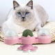 thumbnail image 3 of Juguete giratorio para gatos Yuyangstore Con bola de hierba Gatera Luces campana 2 Piezas, 3 of 9