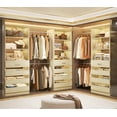 thumbnail image 6 of Homieasy 12-Drawer Customizable L-Shaped Closet System ,8.5-11.5 Ft with 4 Hanging Rods & 3 Tower,White Oak, 6 of 7