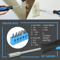 thumbnail image 6 of DNA Motoring TOOLS-00013 Blue 46 PCs Home Tool Set Electonic Repair Precision Screwdriver Voltage Tester Hammer Plier DIY Kit, 6 of 6