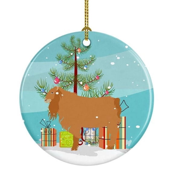 American Lamancha Goat Christmas Ceramic Ornament