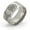 Steel, variant on Simple Corrosion Flower Hanging Tassel Pattern Stainless Steel Ring
