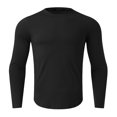 thumbnail image 5 of Gephdiin Compression Shirt Men Workout Shirts for Men Fitness Sports Quick Frying Long Sleeve T Shirt Tight Elastic Bottoming Top Mens Shirts Mens T-Shirts Polyester Black M, 5 of 6