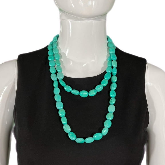 Pre-Owned Turquoise Beaded Necklace