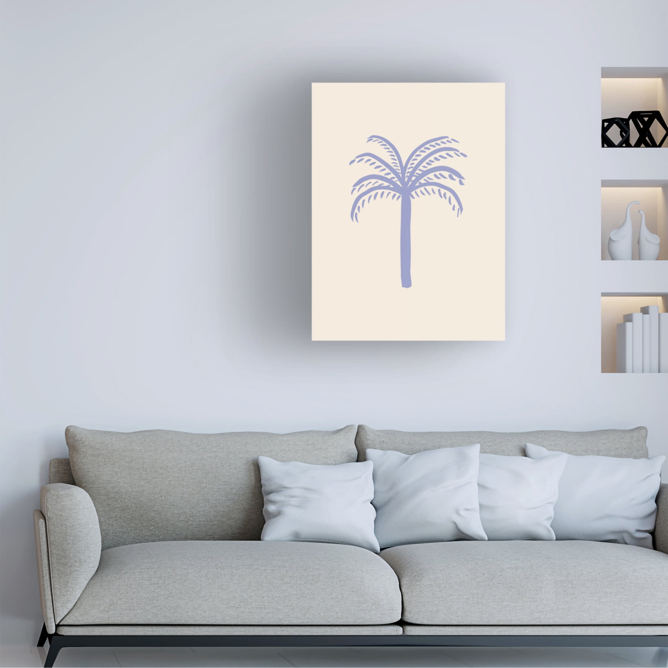 Trademark Fine Art Elisabeth Fredriksson Studio Lilac Palm Canvas Wall Art