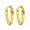 14K Yellow Gold-Plated, variant on 925 Sterling Silver Infinity Hoop Earrings for Women 2 Piece Set Safety Back Closure