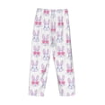 thumbnail image 5 of Goofa Heart Rabbit Printed Soft Pajama Pants for Men, Wide Leg Comfy Casual Lounge Yoga Pants-XX-Large, 5 of 9