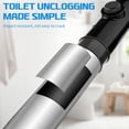 thumbnail image 5 of FEELSO Heavy Duty Toilet Plunger, High Pressure Air Drain Blaster with Barometer, Sink Plunger & Toilet Auger Multi-Drain Unclogger, 5 of 11